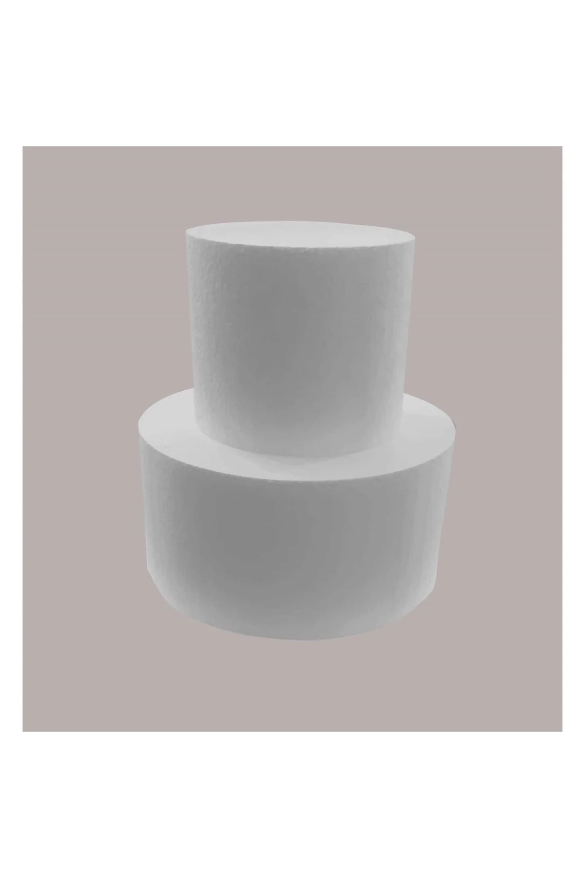 2 Katlı Set Strafor Maket Pasta Yuvarlak 14 X 15 cm - 20 X 15cm