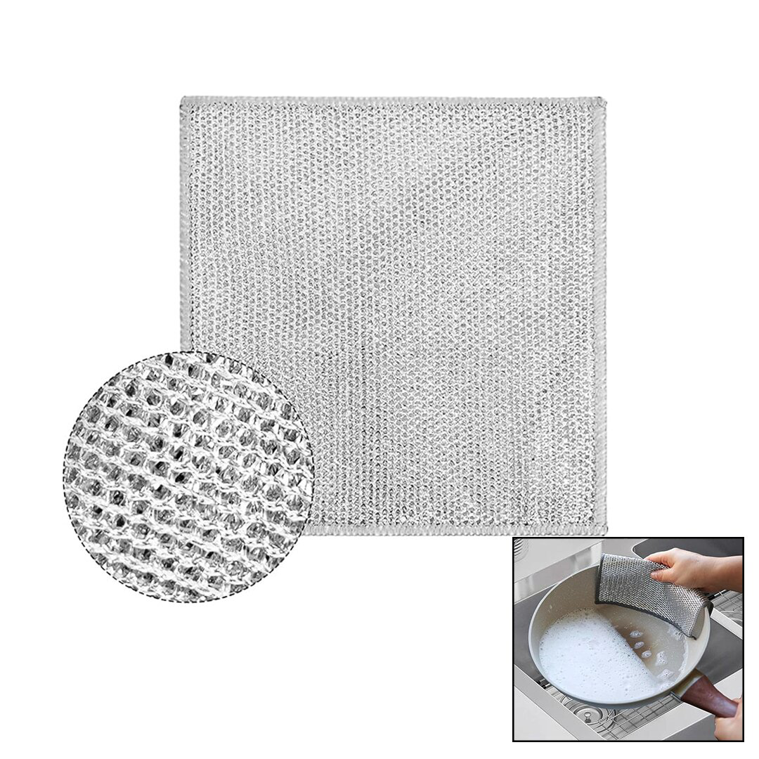 2 KATLI TEL BULAŞIK BEZİ 20X20CM (4741)