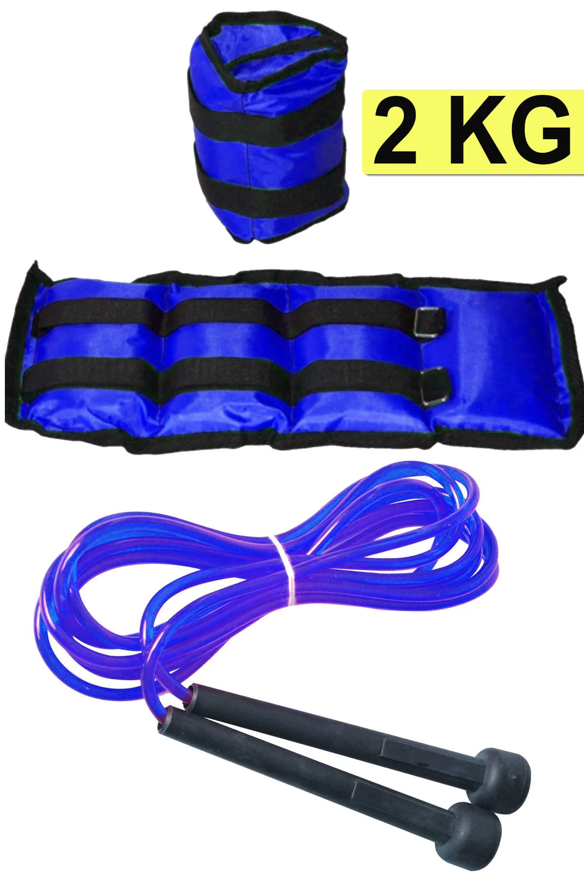 2 Kg El Ayak Ağırlığı Çift Cırtlı 2kg X 2adet Bilek Ağırlık Kum T