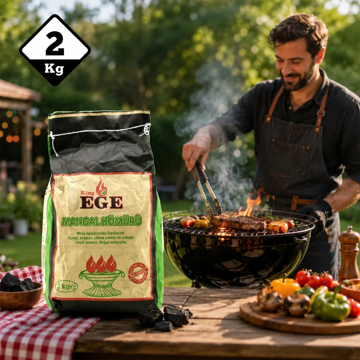 2 kg Mangal Kömürü - Çıra Hediyeli - Meşe Kömürü Fiyatı, Yorumları ve Özellikleri