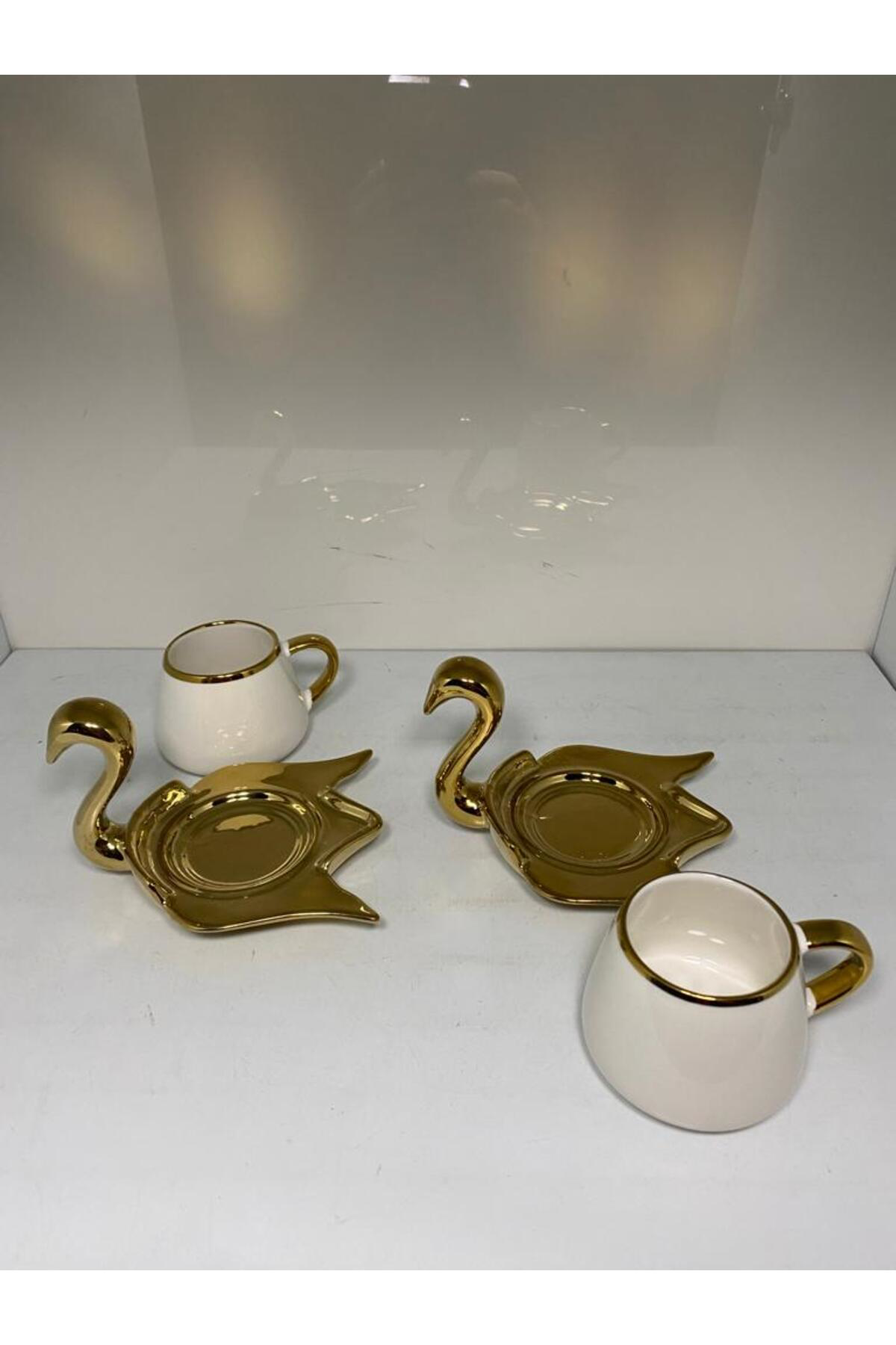 Elif Aksesuar 2 Kişilik Kuğu Fincan Takımı