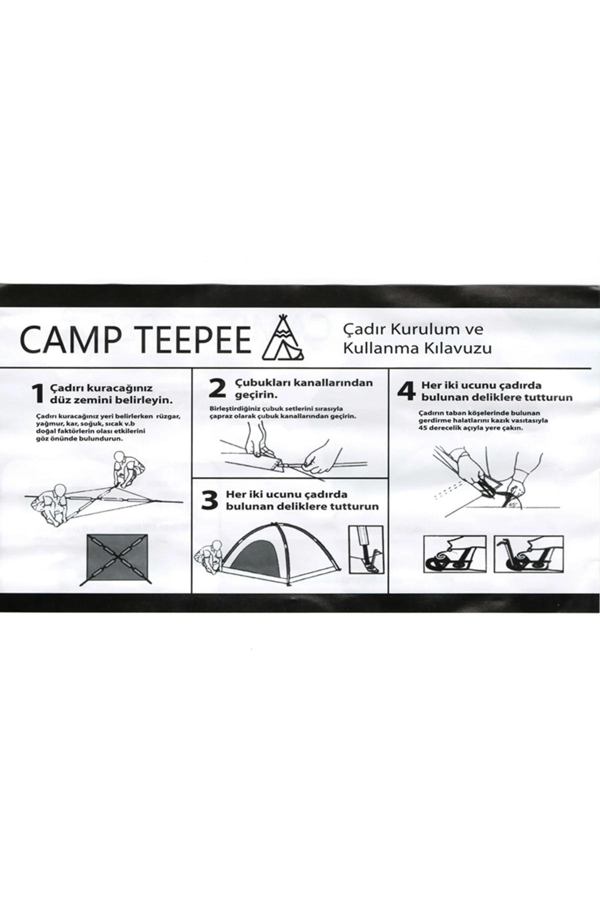 2 Kişilik Manuel Kurulum Çadır