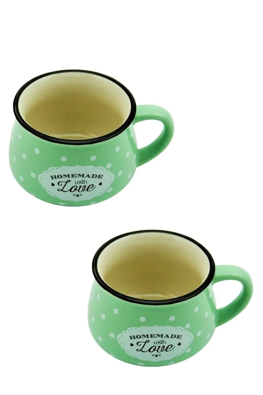 2 Kişilik Seramik Çay Kahve Fincanı