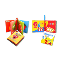 2 Kitap Tox İngilizce Meyveler ve Rakamlar Kumaş Sessiz Kitap E12