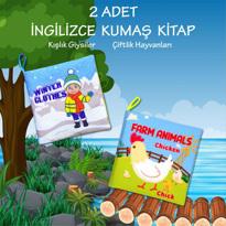 2 Kitap Tox İngilizce Kışlık Giysiler ve Çiftlik Hayvanları Kumaş 2 Kitap Tox İngilizce Kışlık Giysiler ve Çiftlik Hayvanları Kumaş
