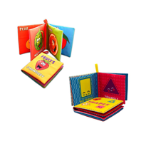 2 Kitap Tox İngilizce Meyveler ve Şekiller Kumaş Sessiz Kitap E12