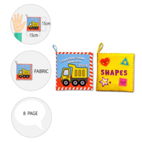 2 Kitap Tox İngilizce İş Makinaları ve Şekiller Kumaş Sessiz Kita