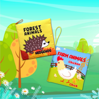 2 Kitap Tox İngilizce Orman Hayvanları ve Çiftlik Hayvanları Kuma