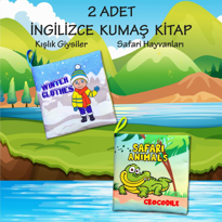 2 Kitap Tox İngilizce Kışlık Giysiler ve Safari Hayvanları Kumaş 2 Kitap Tox İngilizce Kışlık Giysiler ve Safari Hayvanları Kumaş