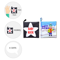 Ada Detox 2 Kitap Tox İngilizce Siyah-Beyaz Bebek Ve Kışlık Giysiler Kumaş 