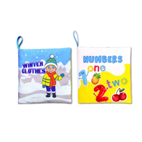 2 Kitap Tox İngilizce Kışlık Giysiler ve Rakamlar Kumaş Sessiz Ki