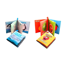 2 Kitap Tox İngilizce Kutup Hayvanları ve Meyveler Kumaş Sessiz K