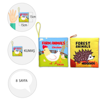 2 Kitap Tox İngilizce Çiftlik Hayvanları ve Orman Hayvanları Kuma