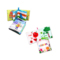 2 Kitap Tox İngilizce Kışlık Giysiler ve Renkler Kumaş Sessiz Kit