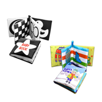 2 Kitap Tox İngilizce Siyah-Beyaz Bebek ve Kışlık Giysiler Kumaş 
