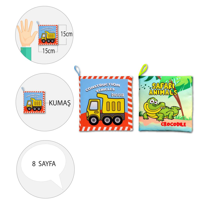 Ada Detox 2 Kitap Tox İngilizce İş Makinaları Ve Safari Hayvanları Kumaş Se