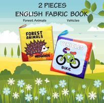 2 Kitap Tox İngilizce Orman Hayvanları ve Taşıtlar Kumaş Sessiz K 2 Kitap Tox İngilizce Orman Hayvanları ve Taşıtlar Kumaş Sessiz K