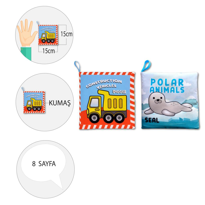 Ada Detox 2 Kitap Tox İngilizce İş Makinaları Ve Kutup Hayvanları Kumaş Ses