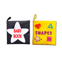 Ada Detox 2 Kitap Tox İngilizce Siyah-Beyaz Bebek Ve Şekiller Kumaş Sessiz 