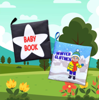 Ada Detox 2 Kitap Tox İngilizce Siyah-Beyaz Bebek Ve Kışlık Giysiler Kumaş 