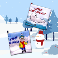 Ada Detox 2 Kitap Tox Kutup Hayvanları Ve Kışlık Giysiler Kumaş Sessiz Kita