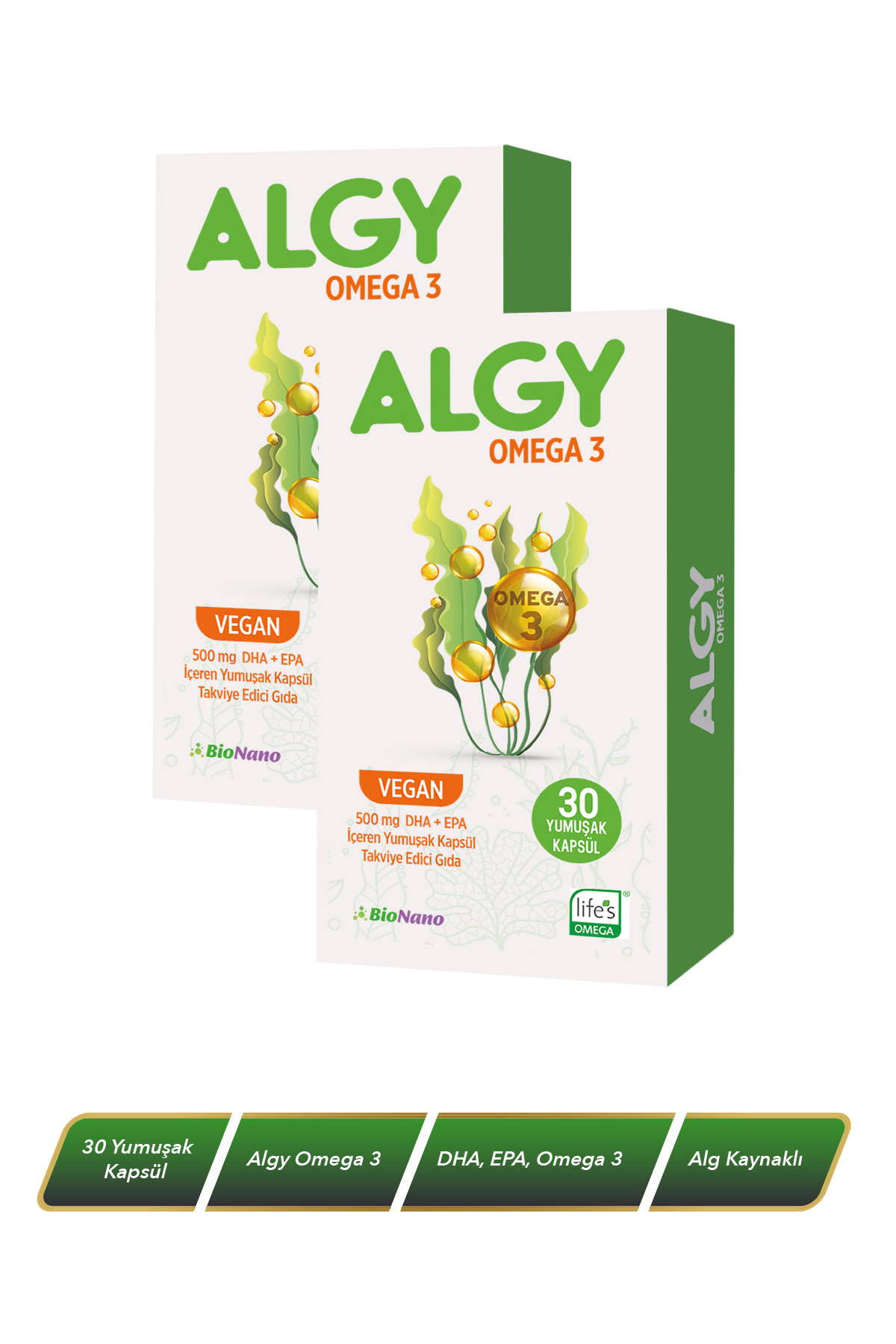 2 Kutu Algy Omega 3 (Yüksek DHA)