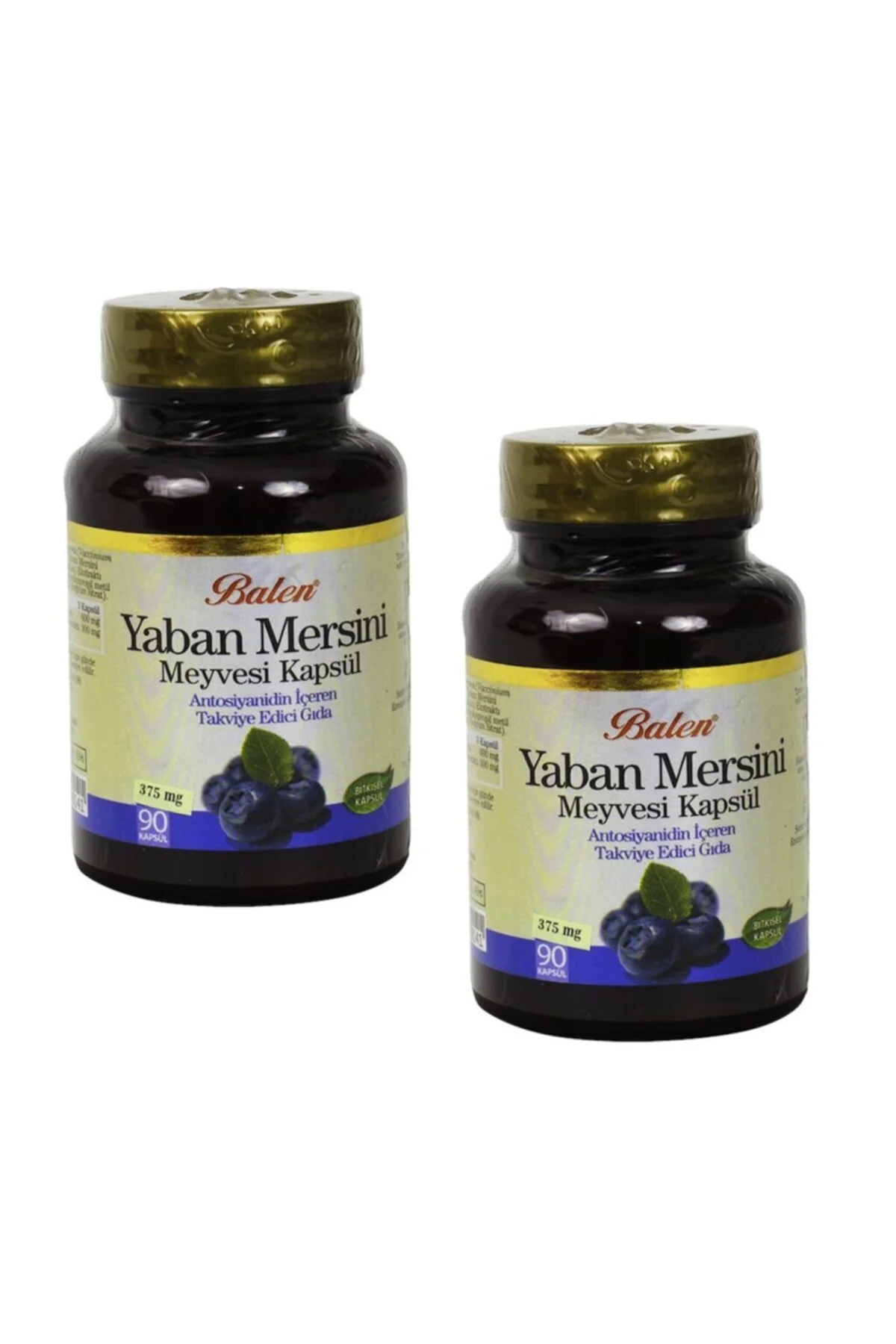 2 Kutu Yaban Mersini Meyvesi Ekstraktı Billbery 90 Kapsül X 375 Mg X 2