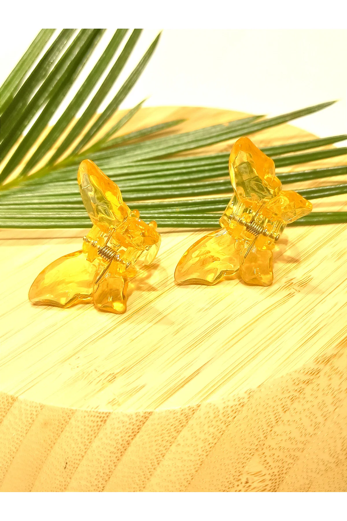 2 Li 4.5 cm Renkli Lüks Kelebek Toka