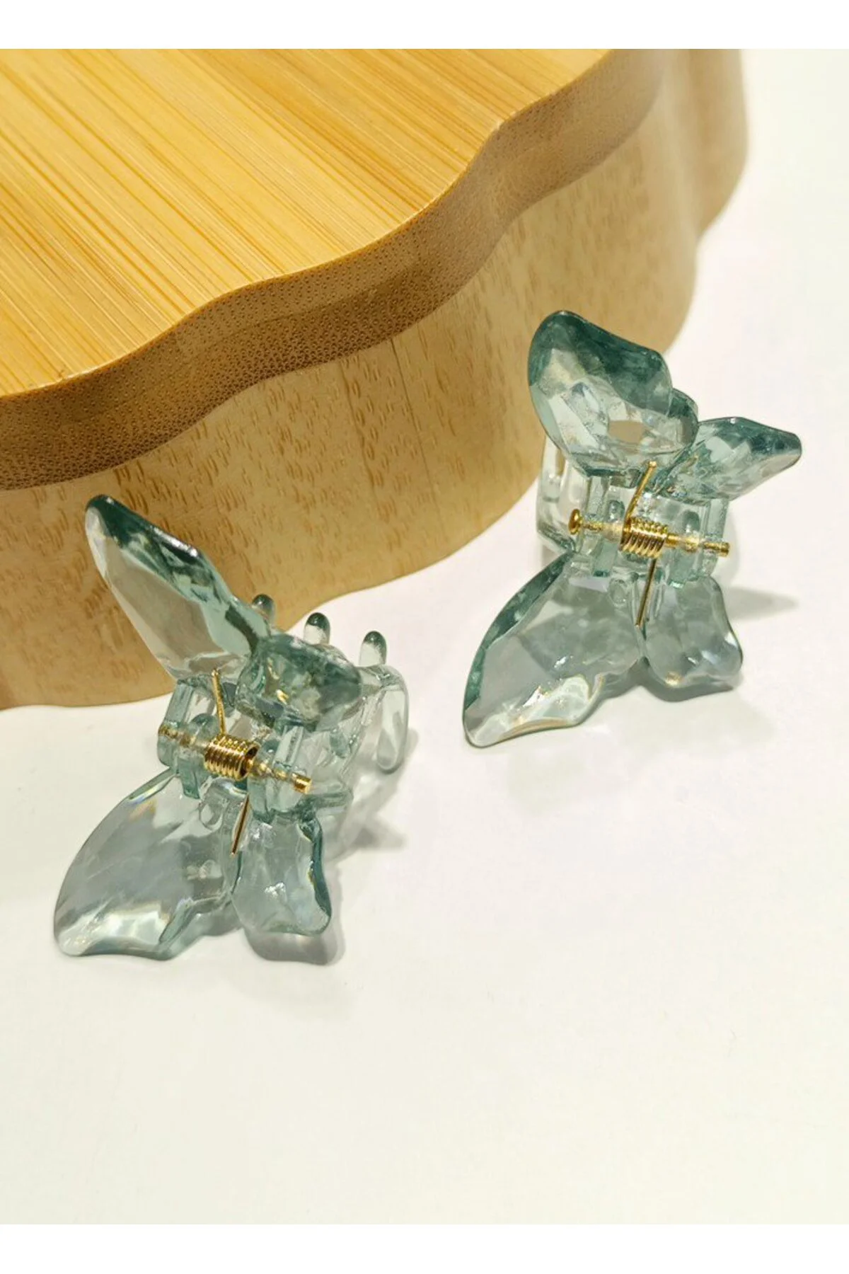 2 Li 4.5 cm Renkli Lüks Kelebek Toka
