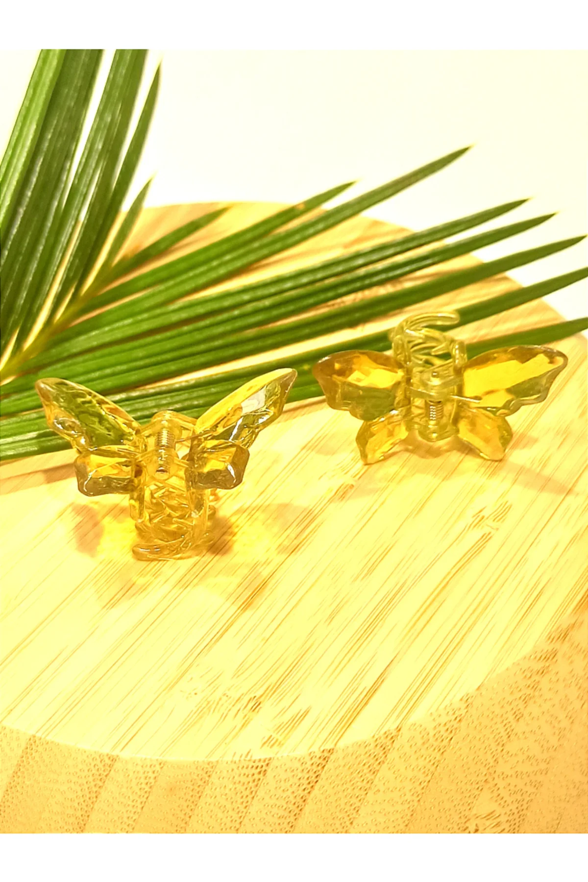 2 Li 4.5 cm Renkli Lüks Kelebek Toka