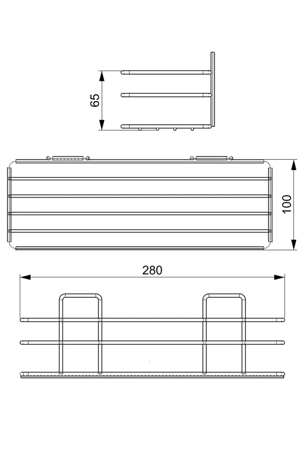 2 li Banyo Duş Rafı ,Şampuanlık ,Paslanmaz Çelik Yapışkanlı Banyo