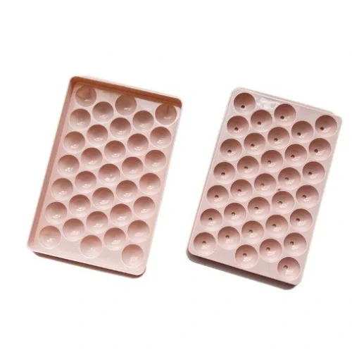 2 Li Buz Kalıbı 33 Bölmeli Kristal Küre Buzluk - Mini Yuvarlak Buz Kalıbı 2 Li Buz Kalıbı 33 Bölmeli Kristal Küre Buzluk - Mini Yuvarlak Buz Kalıbı