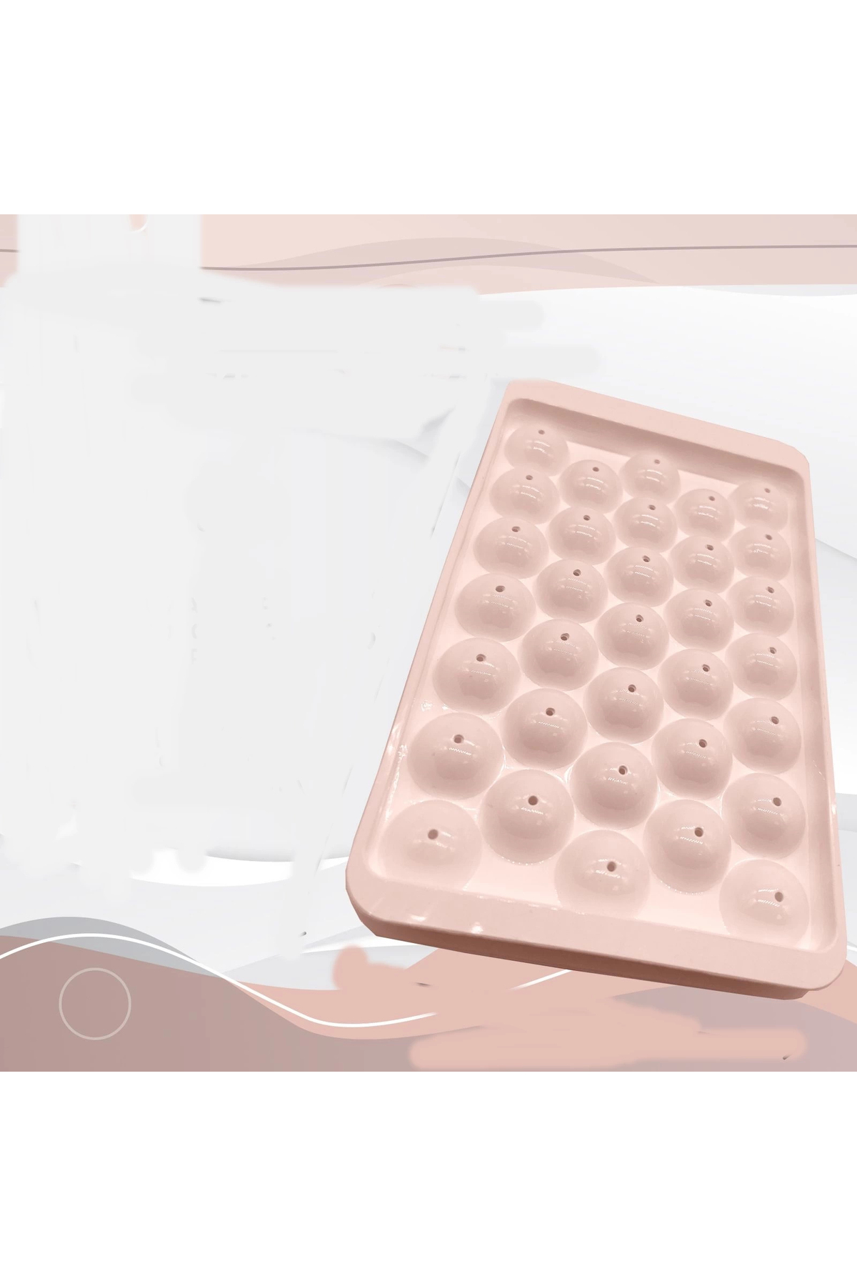 Öykümarketing 2 Li Buz Kalibi 33 Bölmeli Kristal Küre Buzluk - Mini Yuvarlak Bu