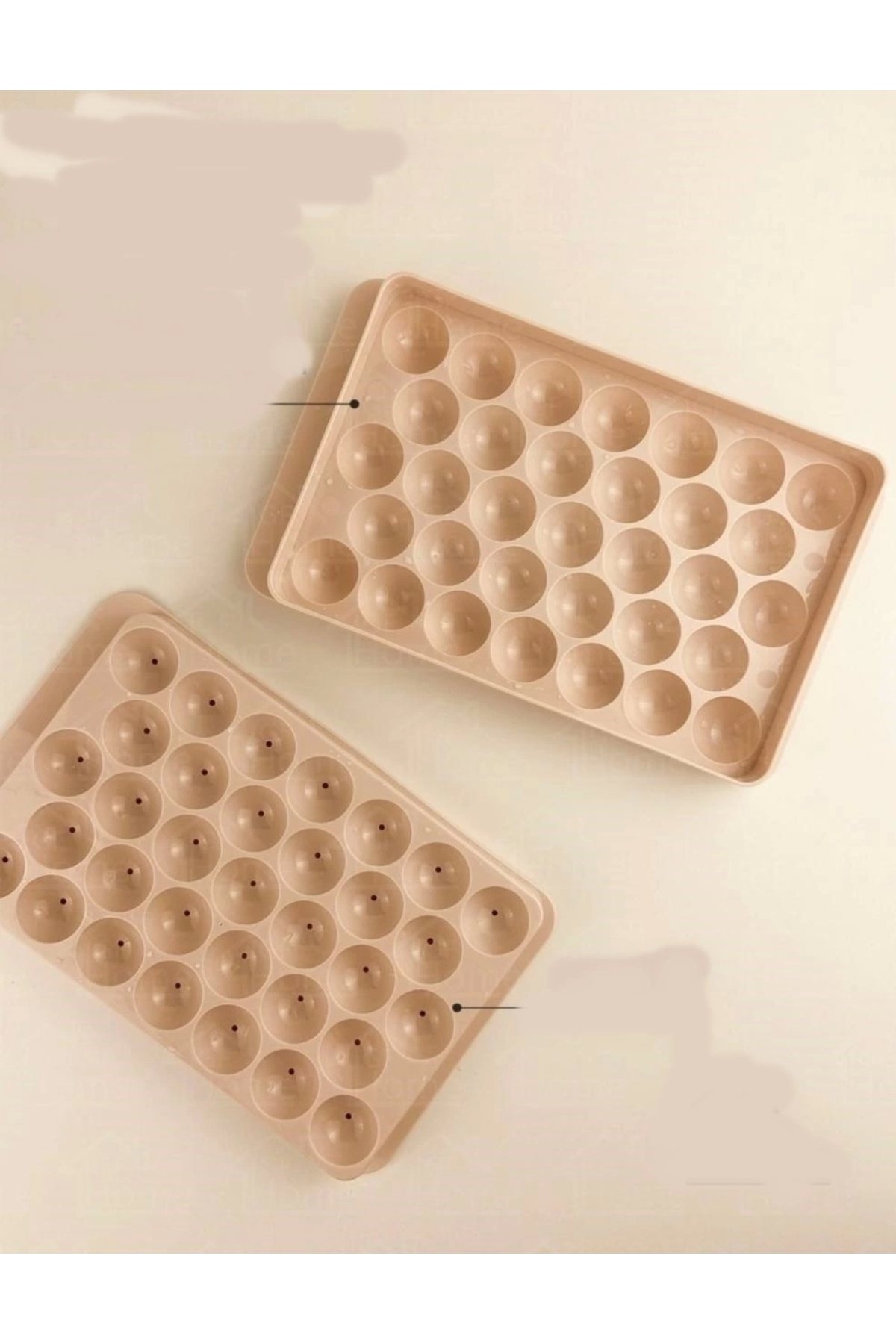 Öykümarketing 2 Li Buz Kalibi 33 Bölmeli Kristal Küre Buzluk - Mini Yuvarlak Bu