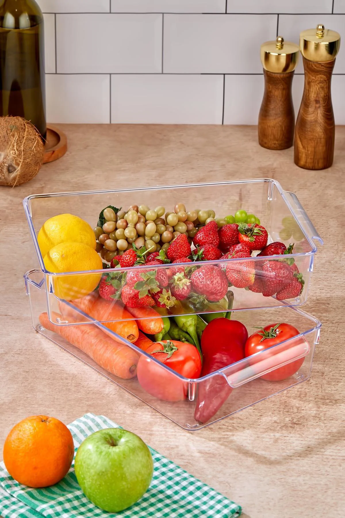 2 Li Buzdolabı Organizeri & Buzdolabı Düzenleyici 3 lt