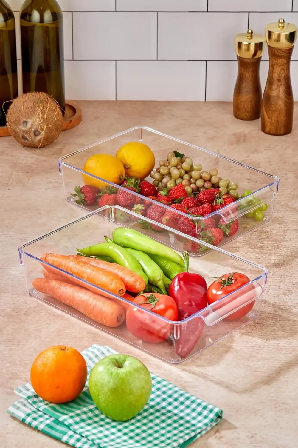 2 Li Buzdolabı Organizeri & Buzdolabı Düzenleyici 3 lt