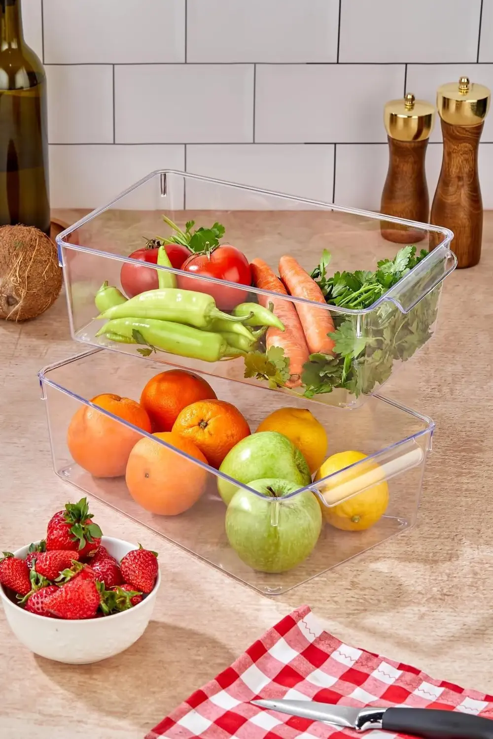 2 Li Buzdolabı Organizeri & Buzdolabı Düzenleyici 4,5 lt