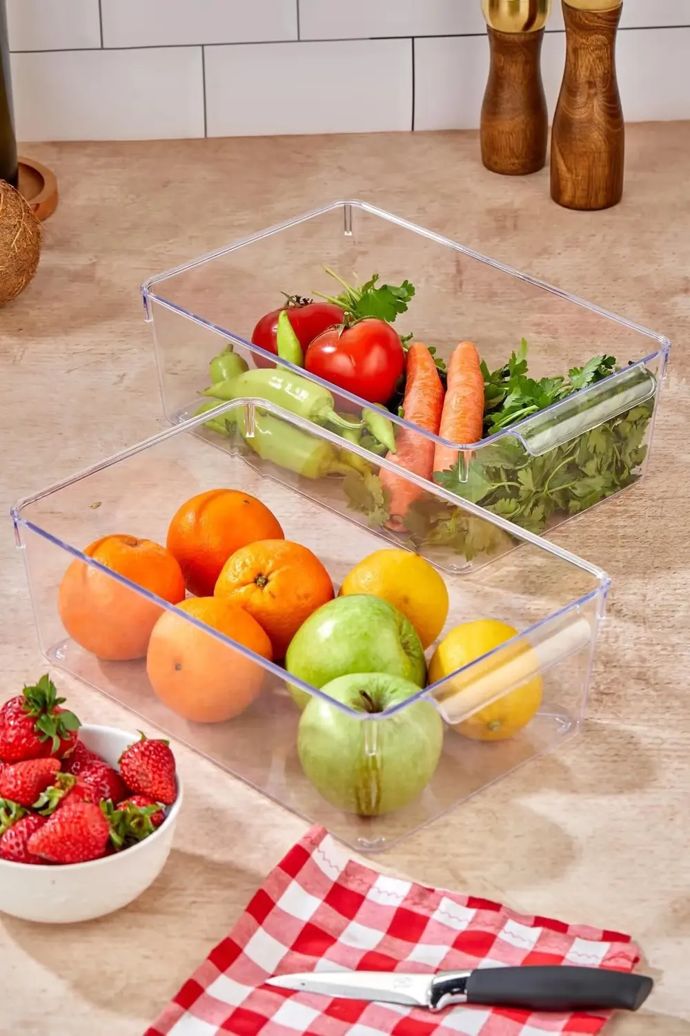 2 Li Buzdolabı Organizeri & Buzdolabı Düzenleyici 4,5 lt