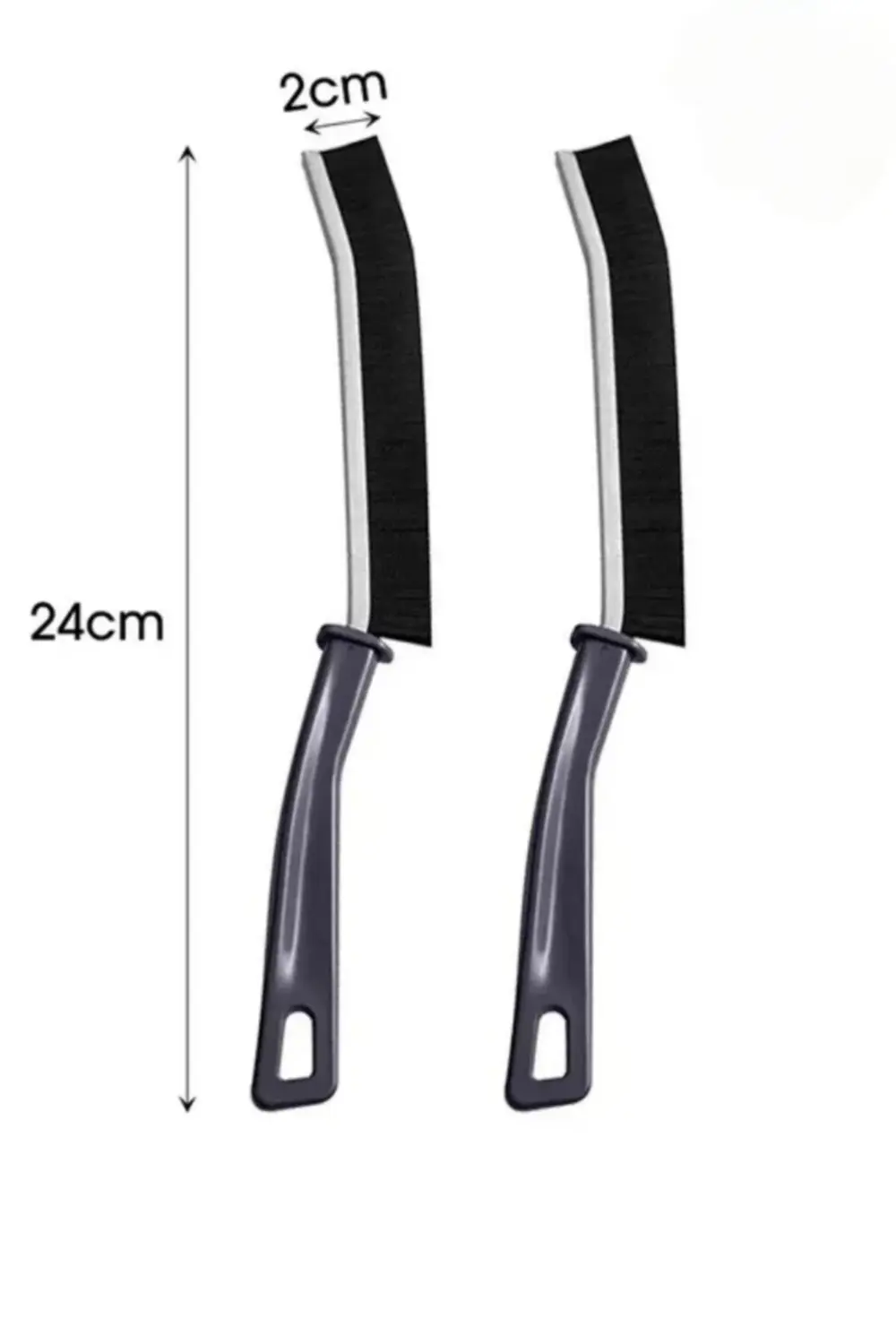 2 li Çok Amaçlı Kıl Temizlik Fırçası | Uzun İnce Uzun Saplı Mutfa