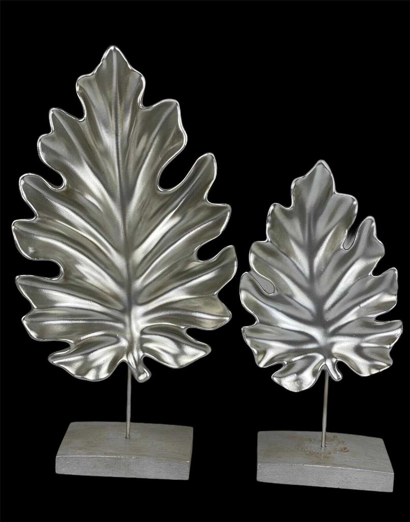 2 Lİ DEKORATİF KAİDELİ ÇINAR YAPRAK