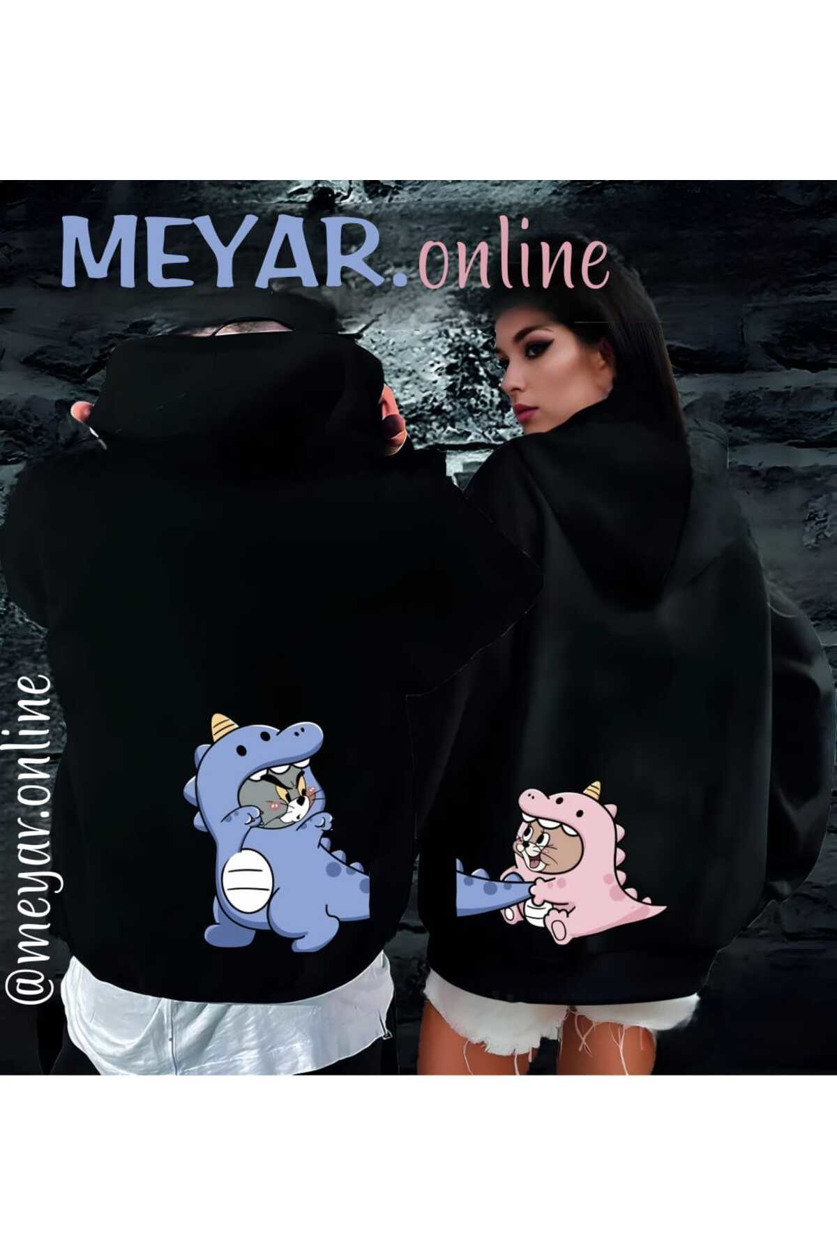 2 li Dinozor Çift Abi Kardeş Arkadaş Sevgililer Günü Hediye Tamam