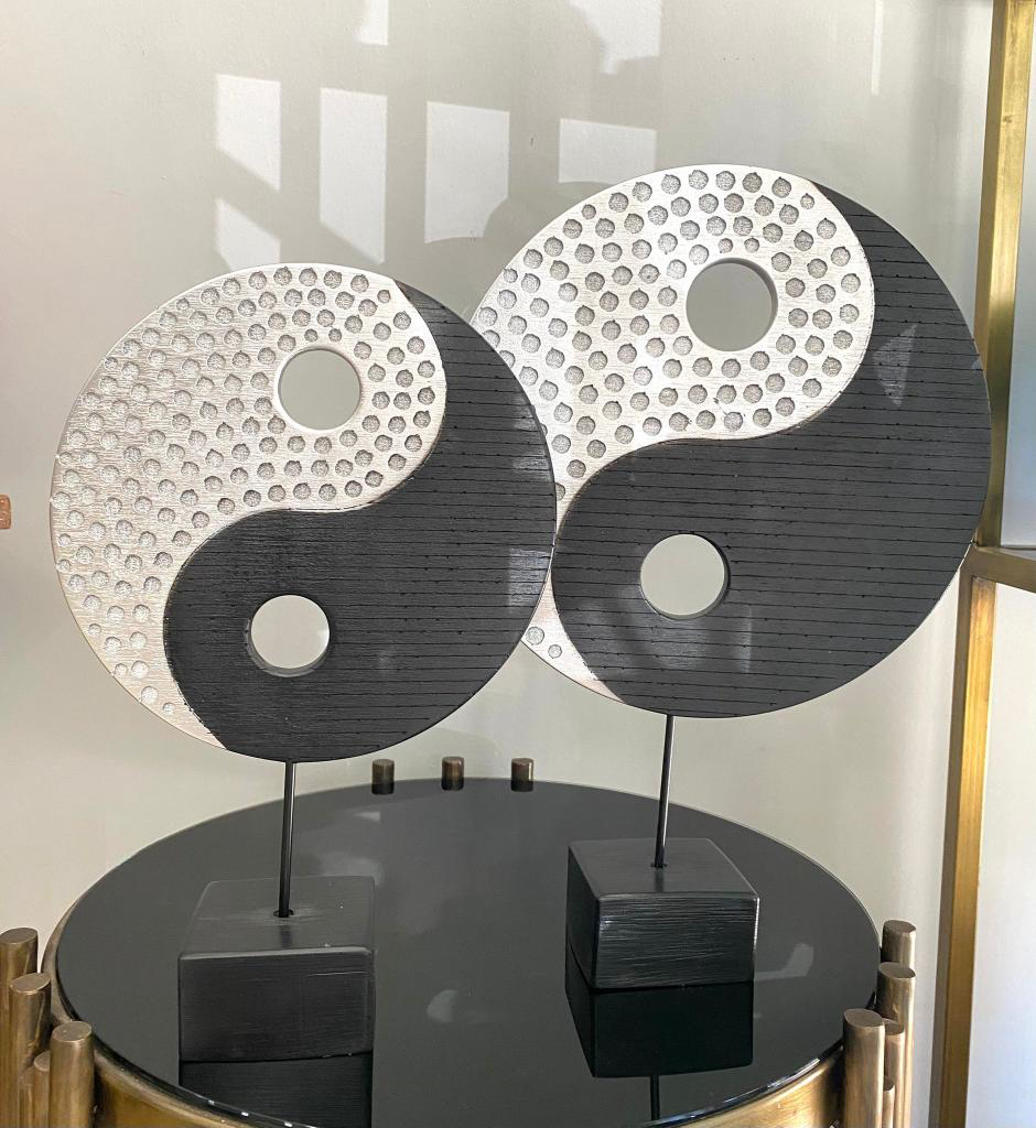 2 Li Kaideli Ying Yang Biblo Sonsuzluk Sembolü Obje Modern l Özel