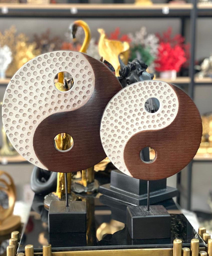 2 Li Kaideli Ying Yang Biblo Sonsuzluk Sembolü Obje Modern l Özel