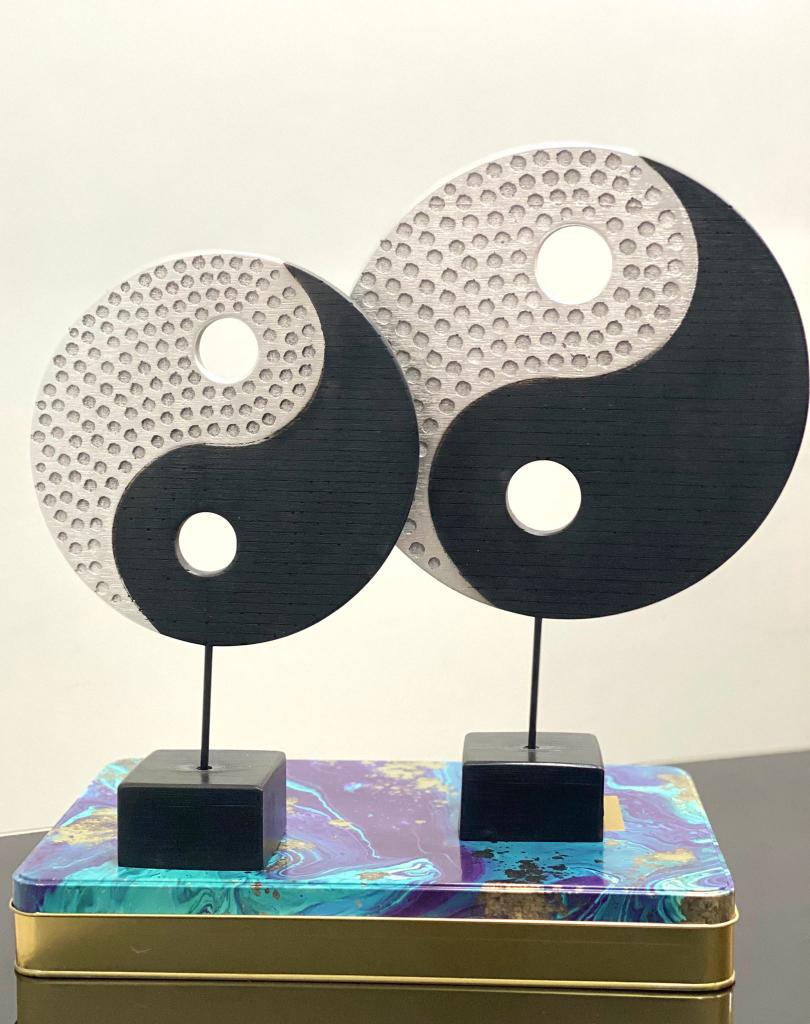 2 Li Kaideli Ying Yang Biblo Sonsuzluk Sembolü Obje Modern l Özel
