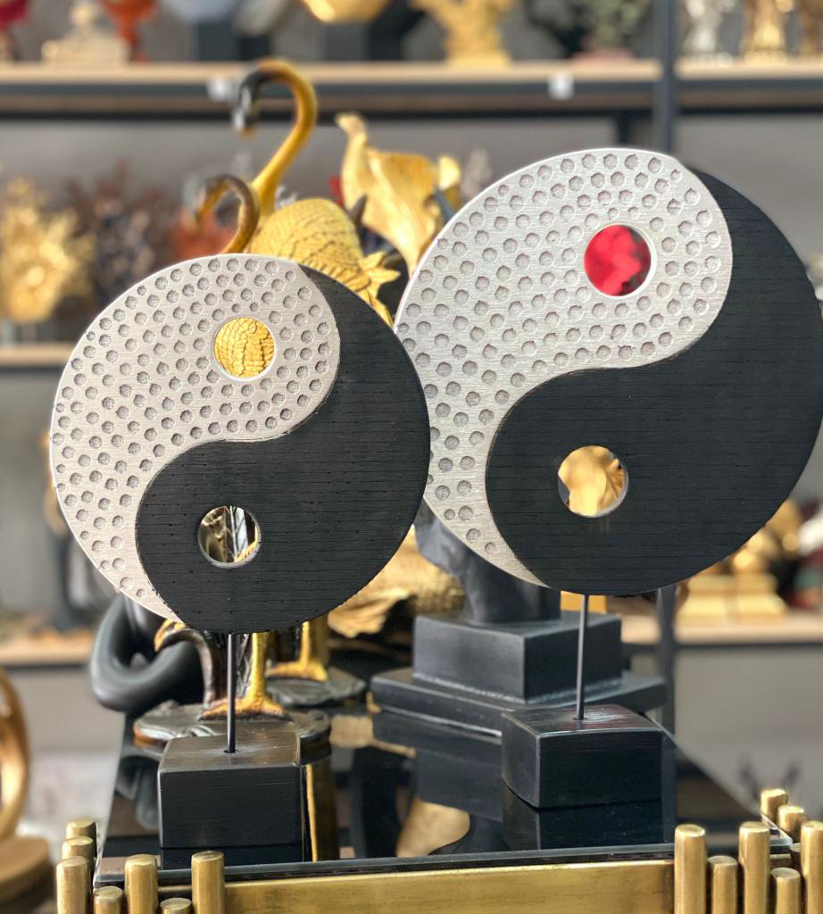 2 Li Kaideli Ying Yang Biblo Sonsuzluk Sembolü Obje Modern l Özel