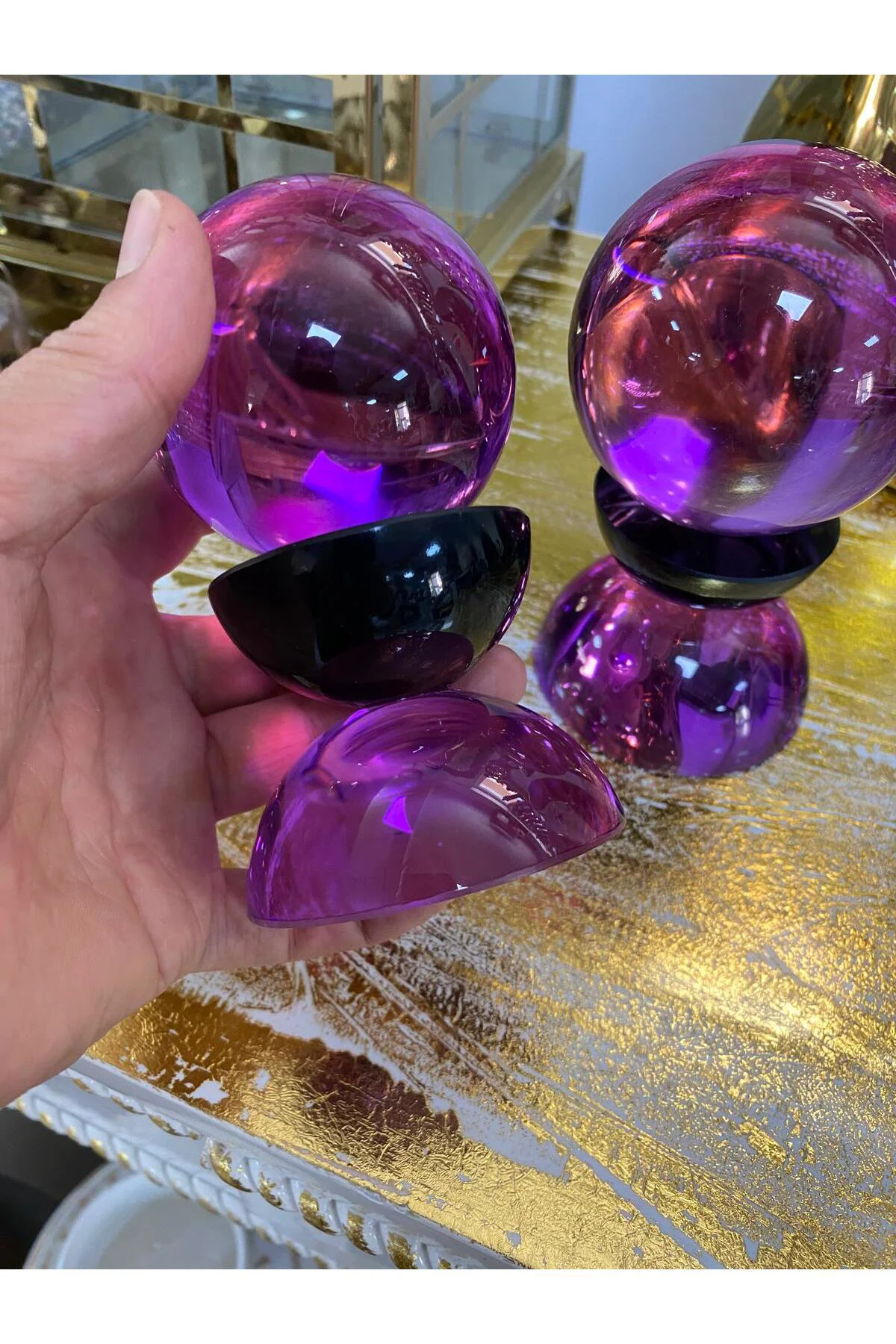 2 Li Kristal Mor Cam Küre Fiyatı, Yorumları ve Özellikleri
