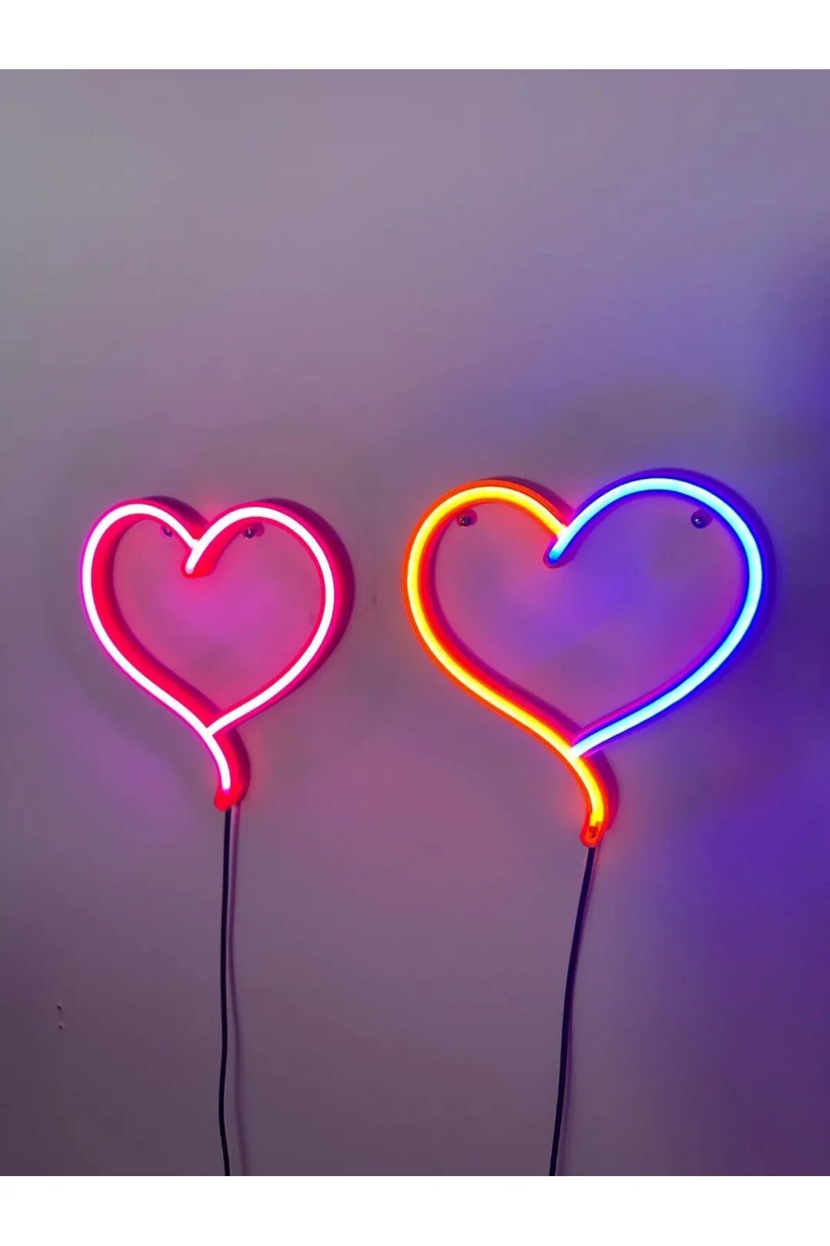 2 li, NEON IŞIKLI KALP
