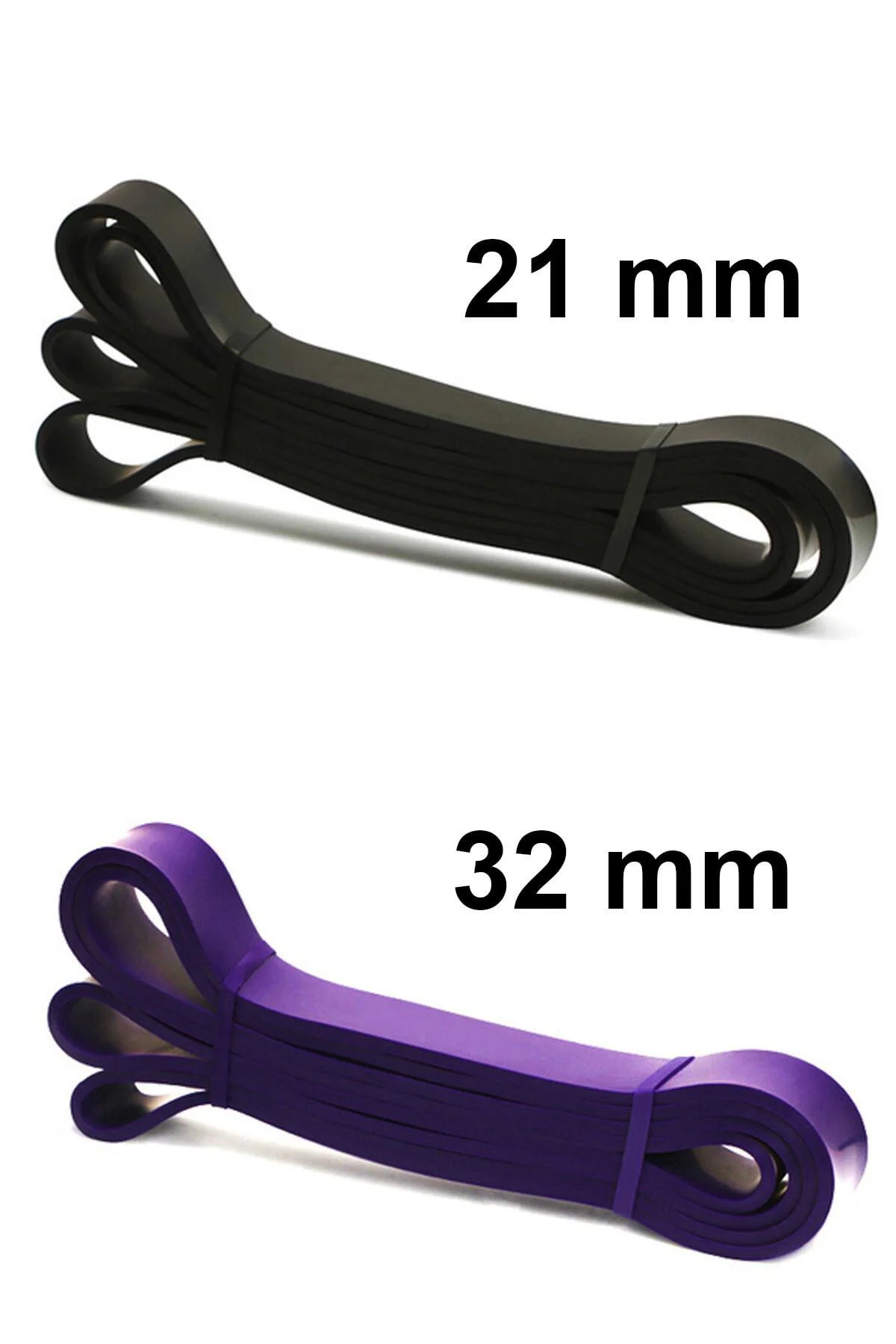 2 Li Resistance Powerband Güç Bandı Seti Direnç Lastiği Squat Aer