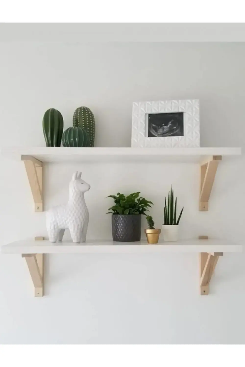 2 Li Set Ahşap Ayaklı Kitaplık Duvar Rafı Mdf 1.sınıf Malzemeden