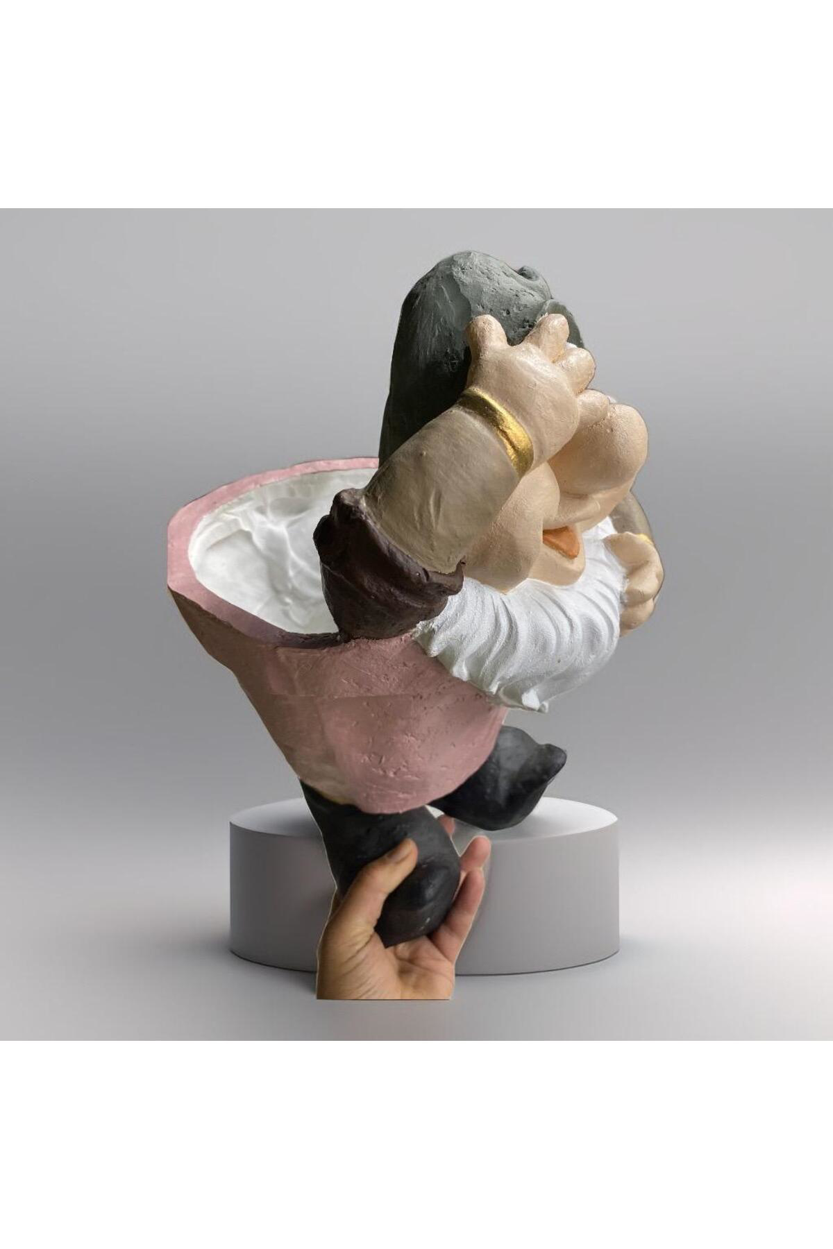 2 Li Set Metal Eskitme Dekoratif  Gold Saksı  Altlığı